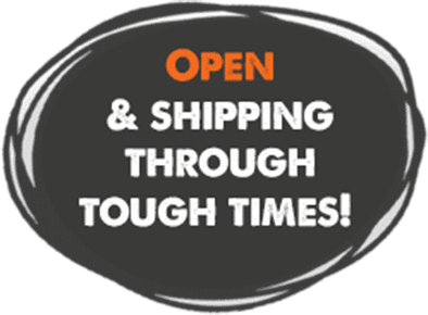 We are open and shipping banner We are open and shipping banner