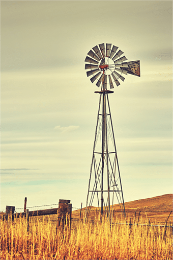 windmill on ranch