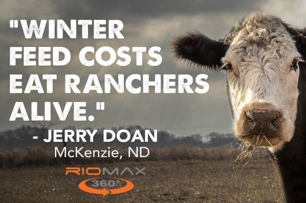 "Winter feed costs eat ranchers alive." Jerry Doan
