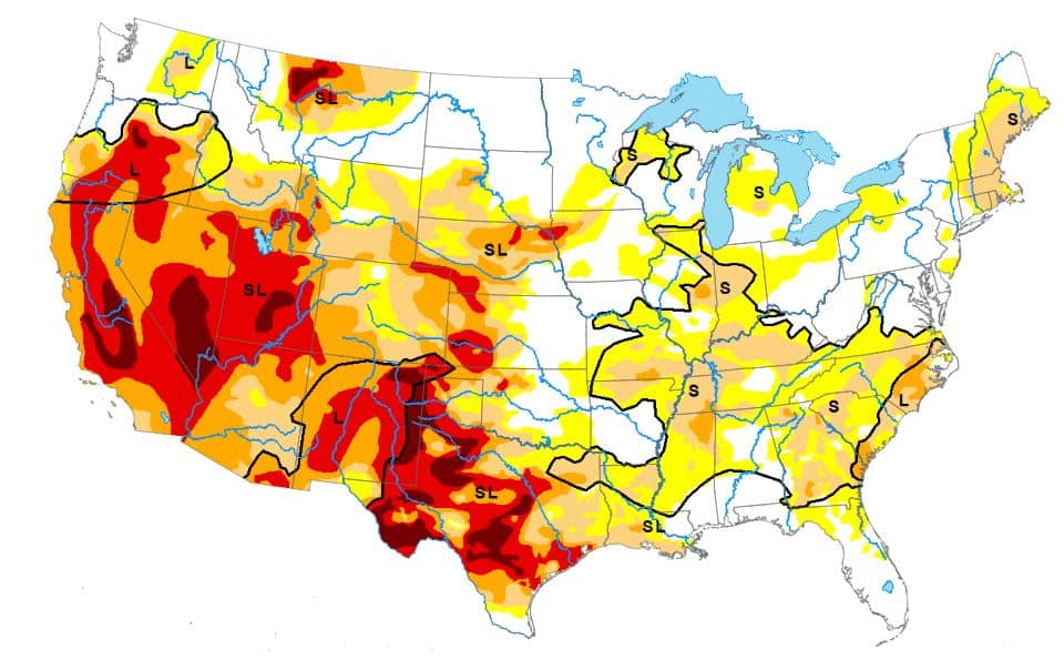 july 22 drought map